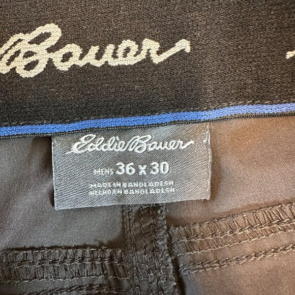 Eddie Bauer Mens Dark Gray Active Nylon/Spandex Pants Pockets Size 36 - Picture 6 of 11